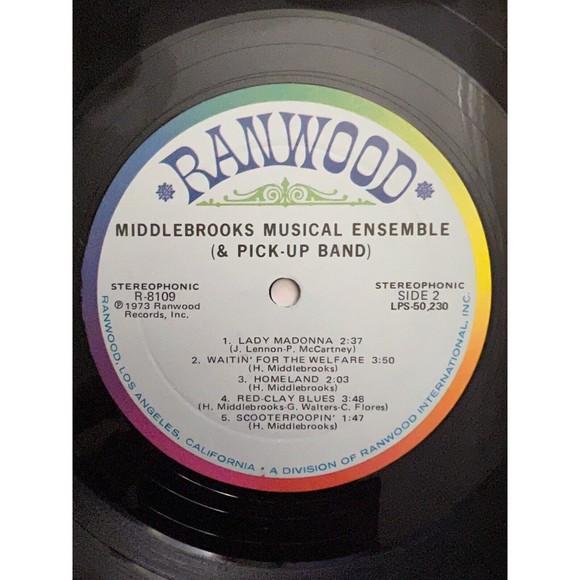 Middlebrooks Musical Ensemble & Pick-Up Band 1973 LP Ranwood 8109 Shrink VG+ - Picture 9 of 9